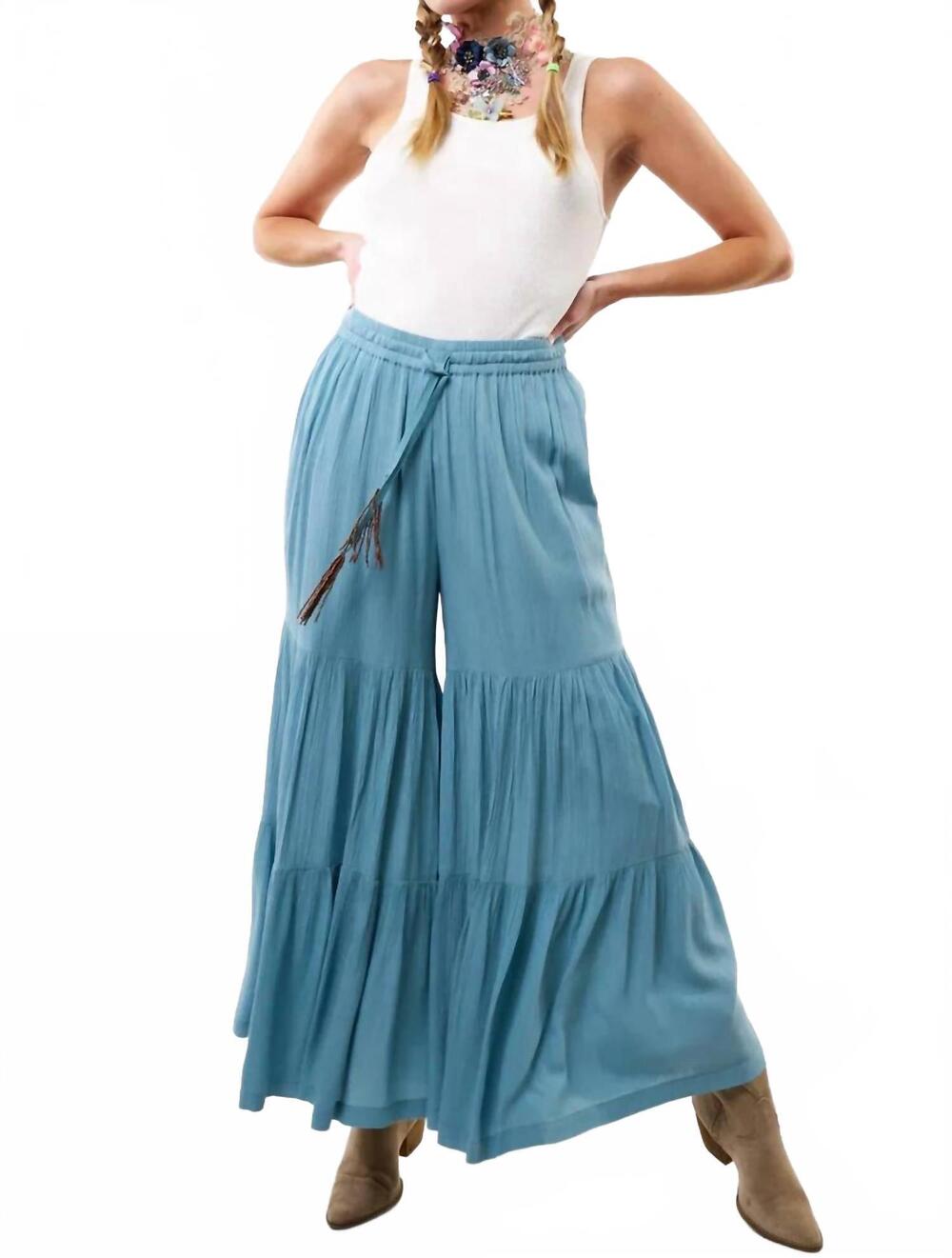 NEW ARATTA dream wide leg pants in denim wash